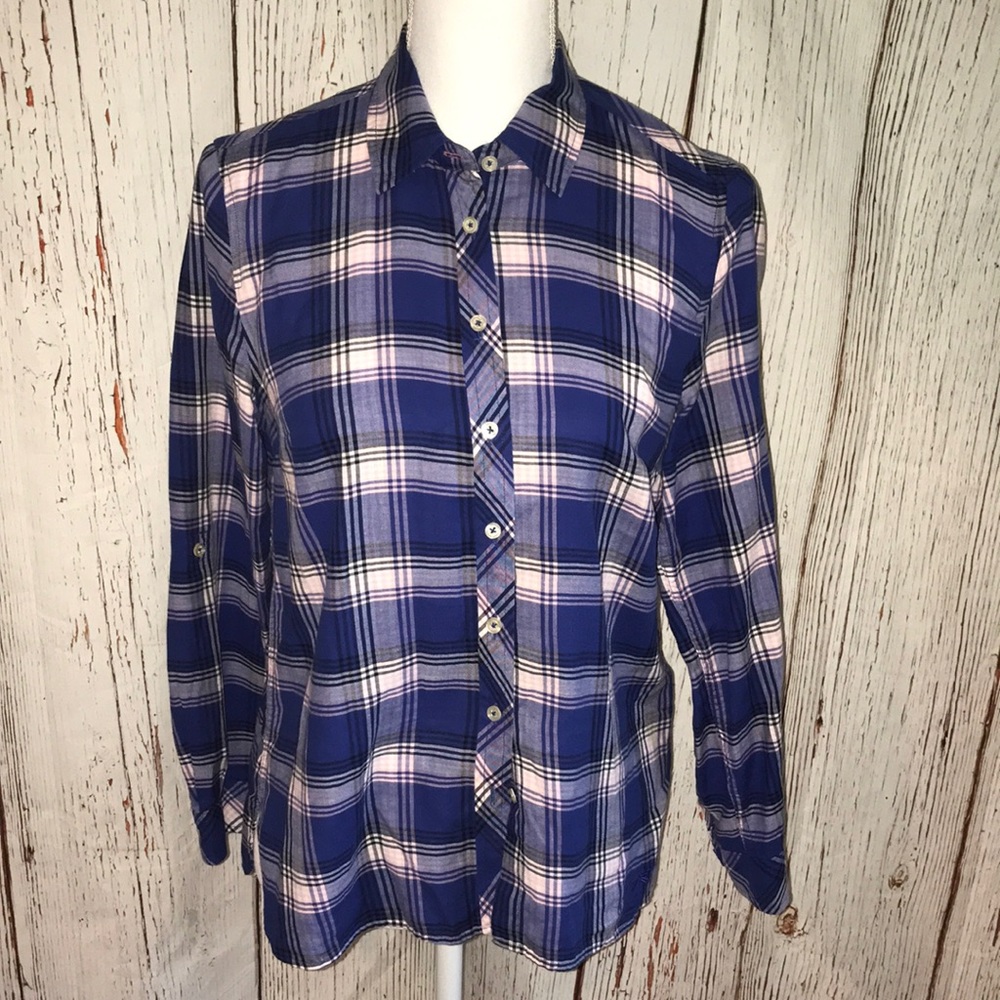 Talbots flannel shirt